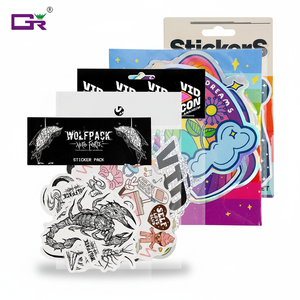 Promotional Mixed Style Designs Self Adhesive Vinyl Stickers Print Sticker Pack Die Cut Custom Sticker Pack