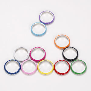 Anelli alla Moda F1719 Unisex con Zirconia Cubica Colorata, Gioielli Regalo con Design a Pietra Rotonda - Product Image 5