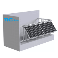 Système solaire monocristallin prêt à l'emploi, montage au sol, 800W, micro-onduleur, stockage d'énergie domestique, batterie, entrepôt européen PNG