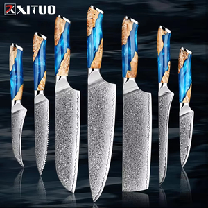 Couteau à steak en acier Damas forgé à 67 couches, haute dureté, couteau <span class=keywords><strong>de</strong></span> <span class=keywords><strong>table</strong></span> occidental tranchant pour restaurant et maison, manche ergonomique - Product Image 6