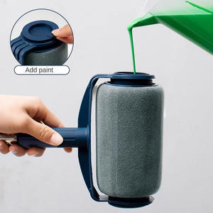 Kit de Rodillos y Brochas de Espuma para Pintar Interiores, Brochas Triangulares para Herramientas de Bricolaje - Product Image 1