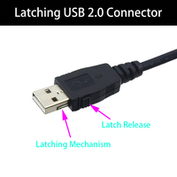 Kabel Cetak Konektor USB 2.0 a Male ke USB B Male dengan Pengunci Khusus