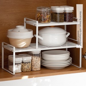 Étagère de rangement pour serviettes en acier inoxydable à double niveau, de type sur pied, étanche, compatible avec les éviers, pour la cuisine et la maison - Product Image 1