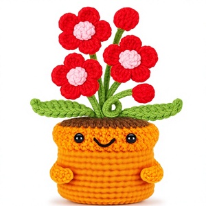 Agantree to My Daughter Fiore in Lana all'Uncinetto Regalo di <span class=keywords><strong>Compleanno</strong></span> e Laurea per Adolescenti e Adulti - Decorazione Trendy per la Casa - Product Image 1