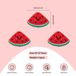 Cuentas de Silicona de Grado Alimenticio Kovict para Mordedores de Frutas y Limones, Accesorios para Cadenas de Chupetes, Cuentas Decorativas para Bolígrafos y Joyería - Product Image 6