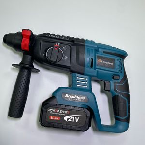 6pcs Set Battery <b>Power</b> Tool Kits Brushless Hammer Impact Drill Angle Cordless Wrench Portable Lamp Circular <b>Saw</b> - Product Image 5