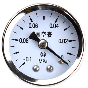 เกจวัดแรงดันสุญญากาศ Y-40Z 40 มม. -0.1MPa ตัวเรือนเหล็กชุบโครเมียม ความแม่นยำ 2.5 สำหรับการวัดแรงดันลบ - Product Image 4