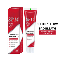 Fabricant OEM – Dentifrice blanchissant naturel aux probiotiques, bicarbonate de soude, élimination des taches, haleine fraîche, soins bucco-dentaires biologiques
