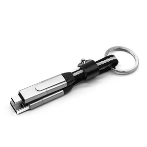 Nouveau Câble <span class=keywords><strong>USB</strong></span> Porte-clés 6-en-1 à Charge Rapide 3A pour Ordinateur et <span class=keywords><strong>iPhone</strong></span>, Accessoires Électroniques, Logo Personnalisé Inclus, 3-en-1, Vente Chaude 2026 - Product Image 4