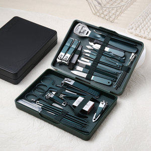 Excellent Prix Ensemble Coupe-Ongles Pince à Envies Manucure Pédicure en Acier Inoxydable avec Étui en Cuir <span class=keywords><strong>Soin</strong></span> Personnel - Product Image 1
