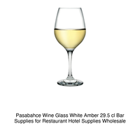 Verre à vin blanc ambré 29,5 cl Pasabahce H 18,8 cm Ø 7,9 cm