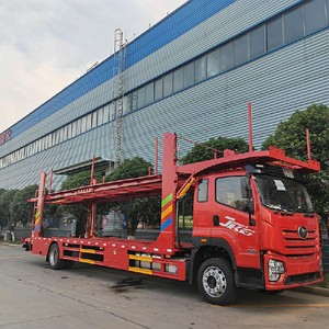 FAW Double Deck Flatbed Car Carrier Truck Wheel Lift Flat <b>Bed</b> Car Hauler Car Carrier Road Recovery Rollback Tow Truck - Product Image 3