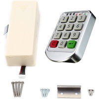 Cerradura de casillero digital duradera con teclado de código de número electrónico inteligente de una sola vez para uso en Spa, gimnasio y hotel