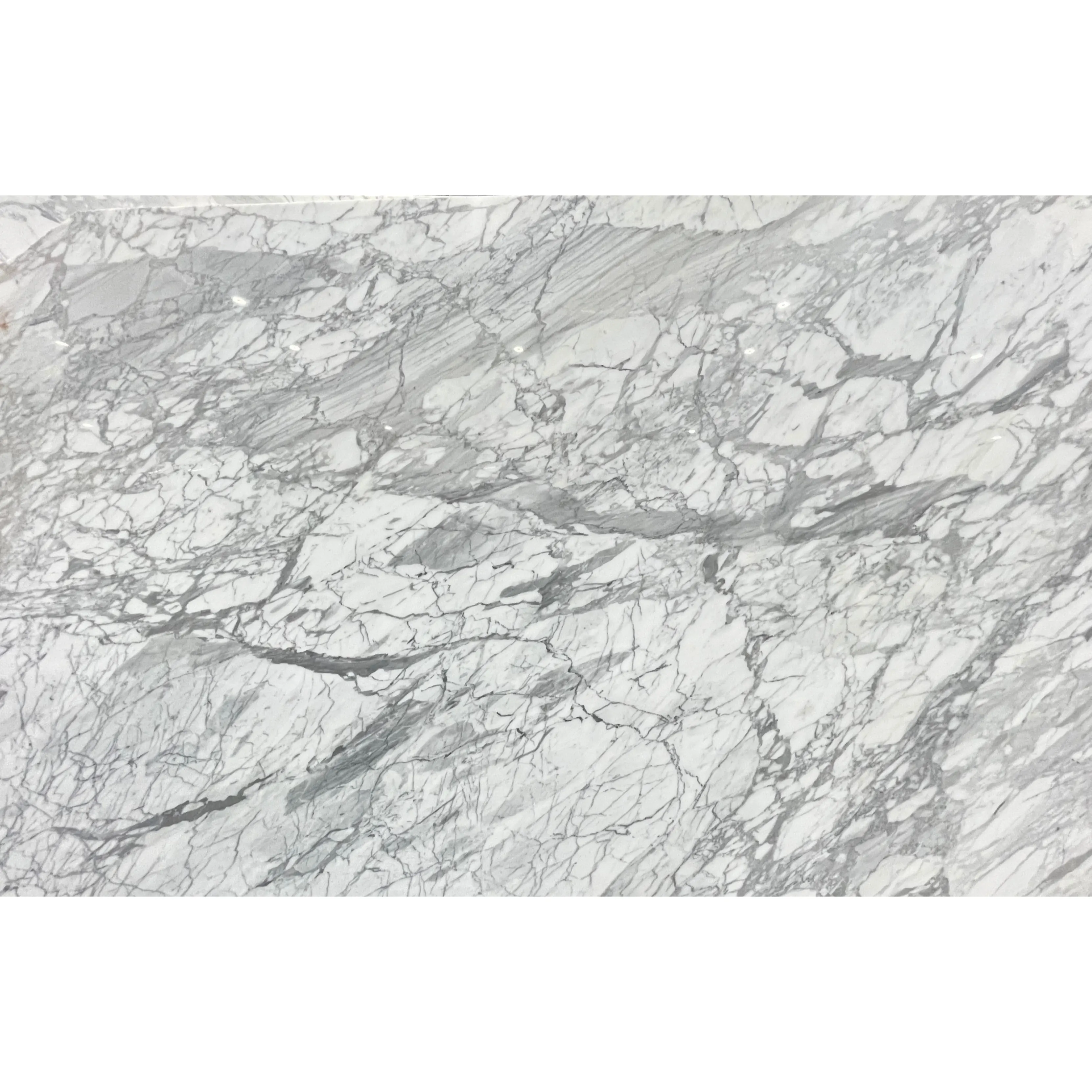 Customized Natural Arabescato New Snow White Marble Slab Stone Floor Tile Interior Decoration Kitchen Countertop Wall Panel