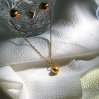 Howvanci — ensemble de bijoux tendance, 12 pièces de bijoux, colliers et boucles d'oreilles féminins, pendentif en boule d'or en pvd 18k, vente en gros