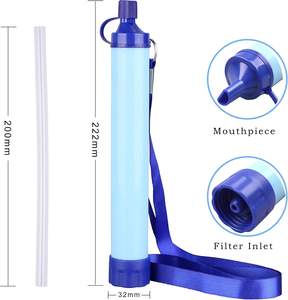 Pajita de Filtración de Agua para Supervivencia, Pajita de Preparación para Emergencias, Filtro de Agua para Senderismo y Camping - Product Image 2