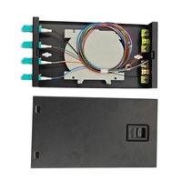 Boîtier terminal fibre optique 8 cœurs LC Duplex OM3 multimode pour montage mural ou sur bureau, idéal pour les liaisons de communication de courte portée