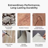 Carrelage en céramique souple imperméable, surface antidérapante pour la décoration combinée des murs et sols de terrasses extérieures et de zones de piscine