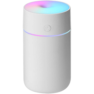 เครื่องเพิ่มความชื้นในอากาศแบบพกพา USB รุ่นใหม่ สำหรับรถยนต์ ใช้ในบ้าน โรงแรม และนอกสถานที่  ไฟกลางคืนหลากสี  วัสดุพลาสติก ขายส่ง - Product Image 1