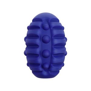 Çevre dostu doğal kauçuk köpek çiğnemek oyuncak yamuk desen kalp atışı tasarım gıda davranır için Rugby topu - Product Image 2