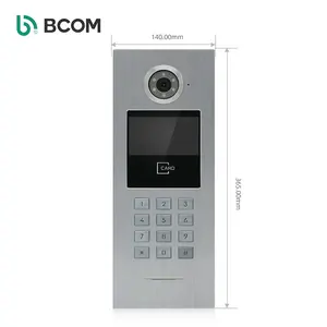 Soporte multifunción 100 usuarios Interphone sistema de intercomunicación de seguridad para edificio grande, videoportero Android para construir Wifi