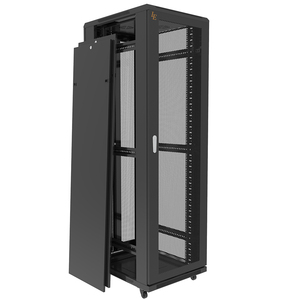 Gabinete de Servidor para Centro de Datos de 19 Pulgadas y 40U con Puerta Frontal Ventilada, Protección IP20, Capacidad de Carga Estática de 800 kg, en Stock - Product Image 1