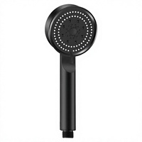 Pommeau de Douche Noir Portable avec Filtre, 5 Modes, Économiseur d'Eau, Accessoire de Robinet de Salle de Bain