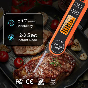 IPX5 termometer daging barbekyu, pengukur suhu baca <span class=keywords><strong>Digital</strong></span> instan tahan air dengan lampu latar <span class=keywords><strong>Probe</strong></span> suhu untuk panggangan BBQ - Product Image 2