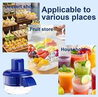 Automatische oplaadbare PP plastic multifunctionele fruit- en groenteschilmachine met roestvrijstalen mes voor thuiskeuken