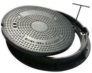 Cubierta de boca compuesta EN124 B125, cubierta de drenaje de alcantarillado FRP, plástico, SMC, <span class=keywords><strong>BMC</strong></span> - Product Image 3