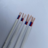 Kabel Tembaga Padat 2*0.75mm^2 300/500V Isolasi PVC Selubung PVC Kabel Rumah untuk Sambungan Peralatan Rumah Tangga