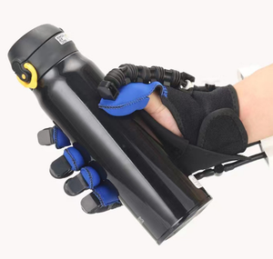 Juego de guantes de terapia de rehabilitación de manos: fuelle neumático + tiras de entrenamiento de dedos de silicona - Product Image 6