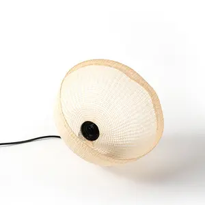 高品质中式手工编织竹灯罩框架天然藤灯罩台灯灯罩