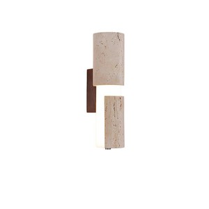 Lampe murale en travertin jaune LED Wabi Sabi pour escalier et tête de lit - Product Image 5