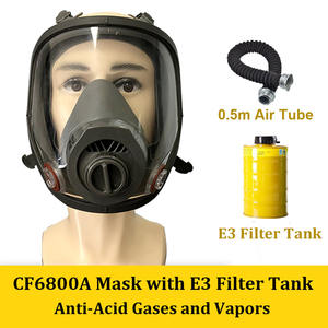 <span class=keywords><strong>Respirator</strong></span> Wajah Penuh Grosir untuk Perlindungan Kerja, Keselamatan Kerja, Dapat Digunakan Kembali, Silikon, untuk Gas Asam, Uap, Karbon Aktif E3, Masker Tinggi - Product Image 4