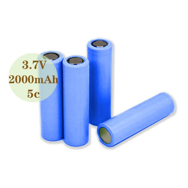 Factory Wholesale Rechargeable 18650 Lithium Battery 3.7V 18650 2000mAh Lithium Battery 3.7v 2000mah 7.4wh