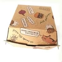 Boîte d'emballage personnalisée pour hamburgers, coffret en papier Kraft, pour frites, dernière nouveauté, vente en gros