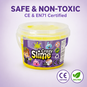 Seau de slime 6 couleurs avec poudre, jouet sensoriel extensible anti-stress pour enfants, cadeau créatif, vente en gros - Product Image 5