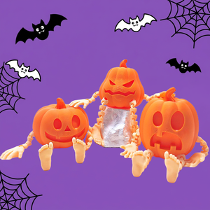 Figura Decorativa de Hombre Calabaza Impresa en 3D, Adorno Creativo para Halloween, Decoración de Escritorio, Regalo Festivo - Product Image 1