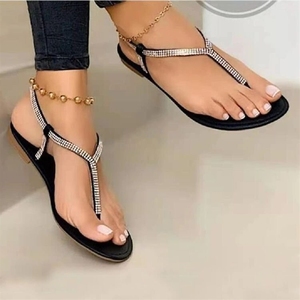 Hot Sale Summer New Casual Shoes Fashion Flat Thongs Bright Beach Sandals - Product Image 1