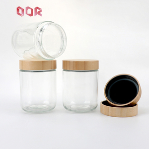 500ml High Quality Clear Transparent Food Grade Glass Bottle with <b>Bamboo</b> Lid for Multipurpose Bottle Support Customization - Product Image 4