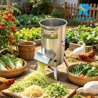 Broyeur à double usage humide et sec pour citrouille, patate douce, vigne, et machine de traitement des aliments pour poulets, canards, oies