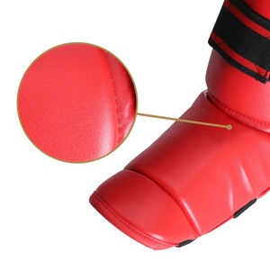 2024 Synthetic Leather <b>Shin</b> in Step <b>Pad</b> Safety <b>Shin</b> Guard <b>MMA</b> <b>Shin</b> Instep Guard Leg <b>Pads</b> Martial Arts Training - Product Image 5