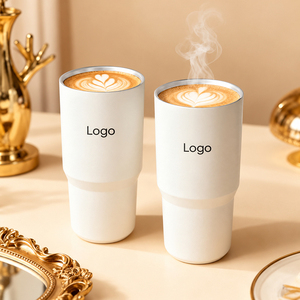 Vaso Térmico de 750 ml, Acero Inoxidable 316, Revestimiento Cerámico, Doble Boca, con Asa, Gran Capacidad, para Café, Unisex, para Exteriores - Product Image 3