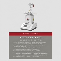 12,5 MPa 20-300 ℃   Réacteur à haute pression HT-FC de laboratoire, en alliage Monel Hastelloy 316L, 0,04 m³, à poser sur table, avec enveloppe chauffante