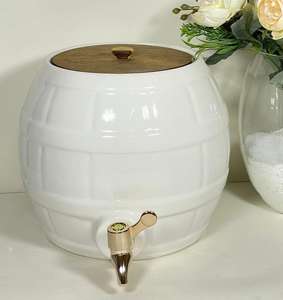 Bouteilles d'eau en céramique de qualité <span class=keywords><strong>alimentaire</strong></span> en porcelaine <span class=keywords><strong>avec</strong></span> <span class=keywords><strong>robinet</strong></span> en acier inoxydable - Product Image 4