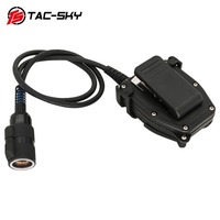 TS TAC-SKY 6-Pin PTT taktis adaptor PTT untuk AN/PRC 148 152 163 Walkie-Talkie Model Virtual untuk versi sipil Headset taktis