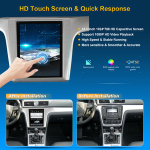 Écran tactile Android de style Tesla de 10,4 pouces pour <span class=keywords><strong>VW</strong></span> Passat B8 Magotan 2015- 4G LTE, CarPlay sans fil, Android Auto, <span class=keywords><strong>GPS</strong></span> avec CANBUS - Product Image 3