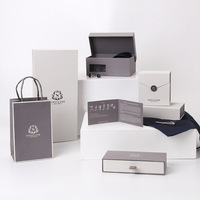 Boîte cadeau en papier d'emballage réutilisable de cravate en carton Boîte portefeuille de ceinture d'accessoires de mode avec logo personnalisé