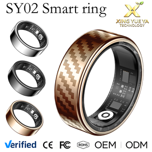 แหวนอัจฉริยะ SY02 ตรวจวัด HRV ความเครียด อัตราการเต้นของหัวใจ ออกซิเจนในเลือด ติดตามการนอนหลับ กันน้ำ IP68 5ATM ควบคุมผ่านแอป Android แหวนฟิตเนส - Product Image 1